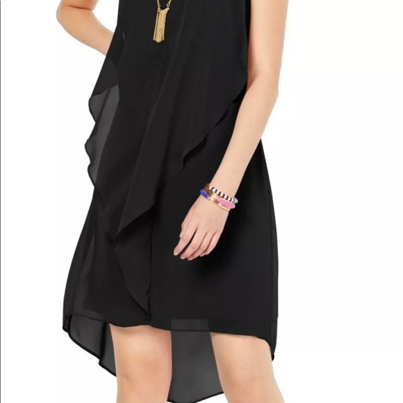 INC flutter sleeveless dress - Picture 3 of 7